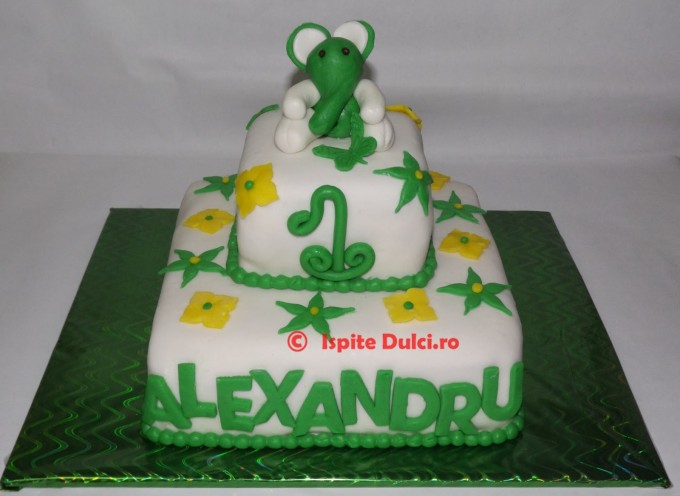 Tort cu elefantel Alex 1 an