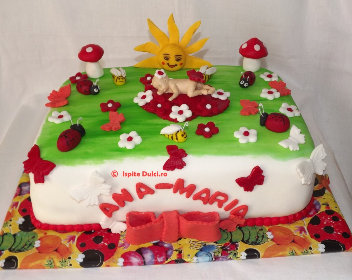 Tort botez vesel