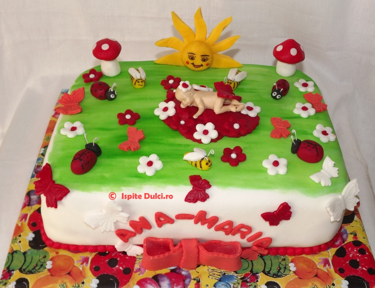 Tort botez vesel