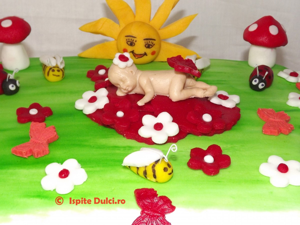 Tort botez vesel
