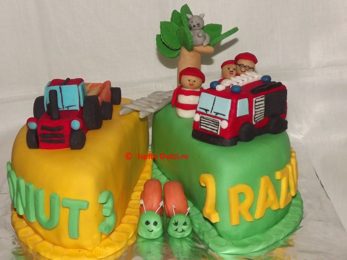 Tort pentru frati cu Fireteam si tractor