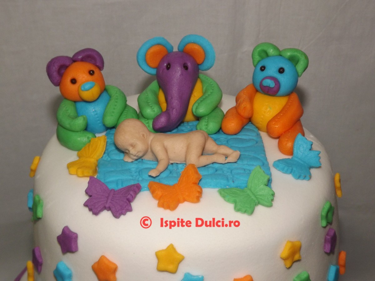 Tort de botez cu trenulet