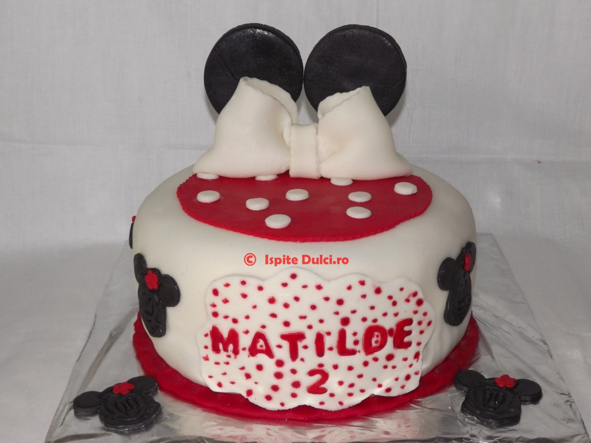 Tort Minnie cu fundita