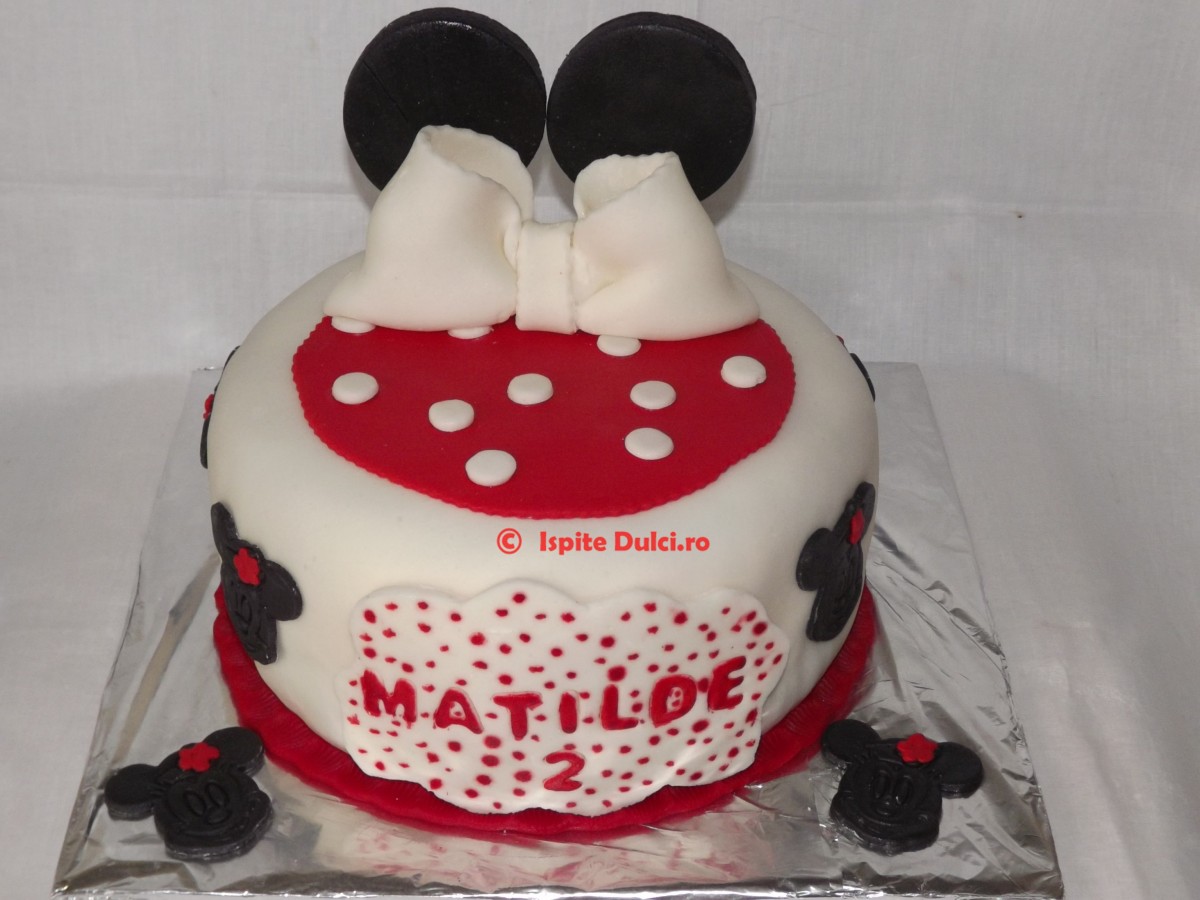 Tort Minnie cu fundita