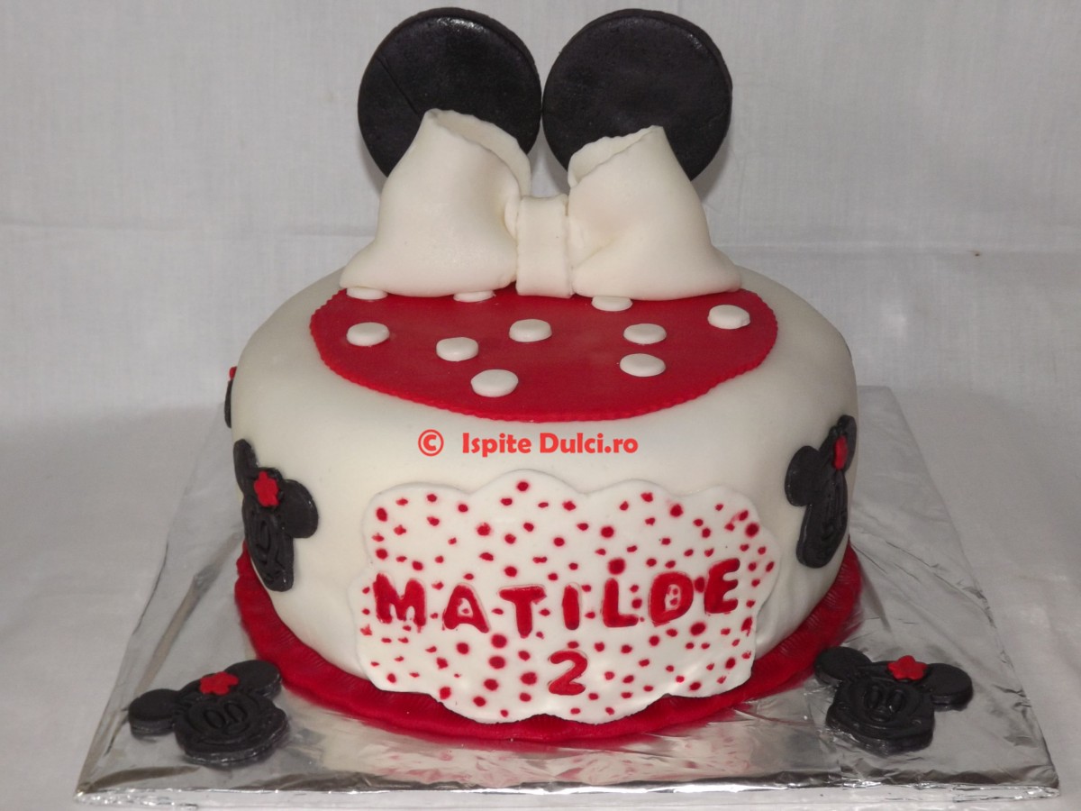 Tort Minnie cu fundita