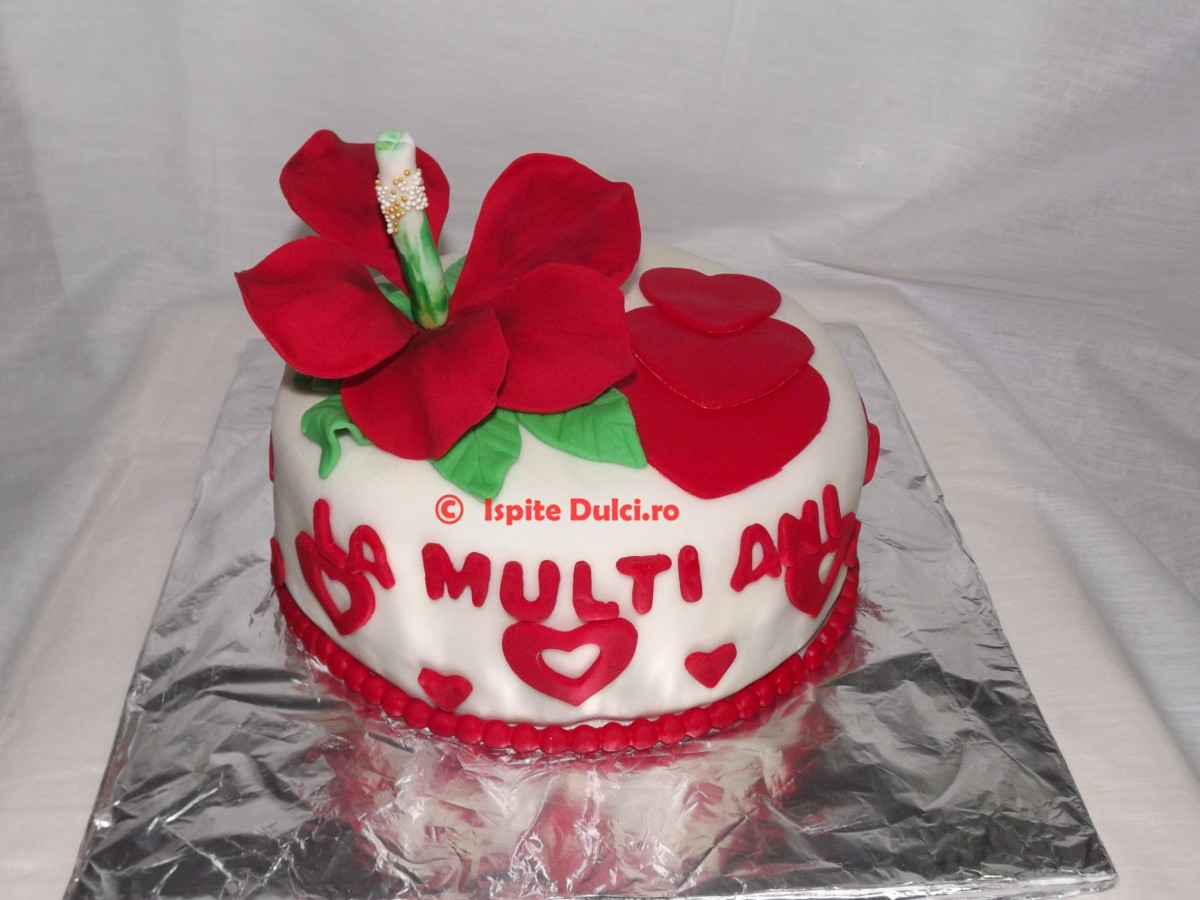 Tort cu hibiscus