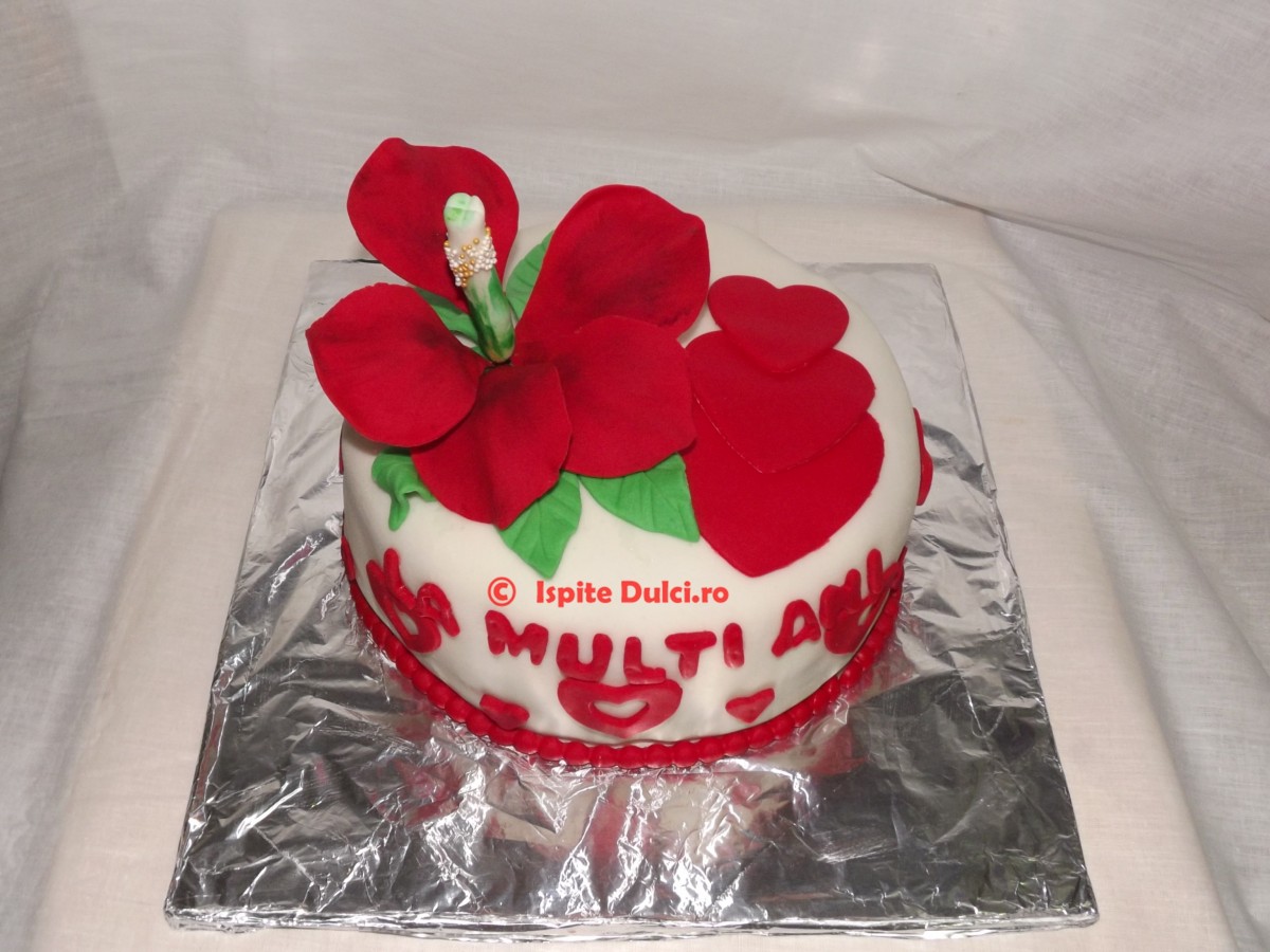 Tort cu hibiscus