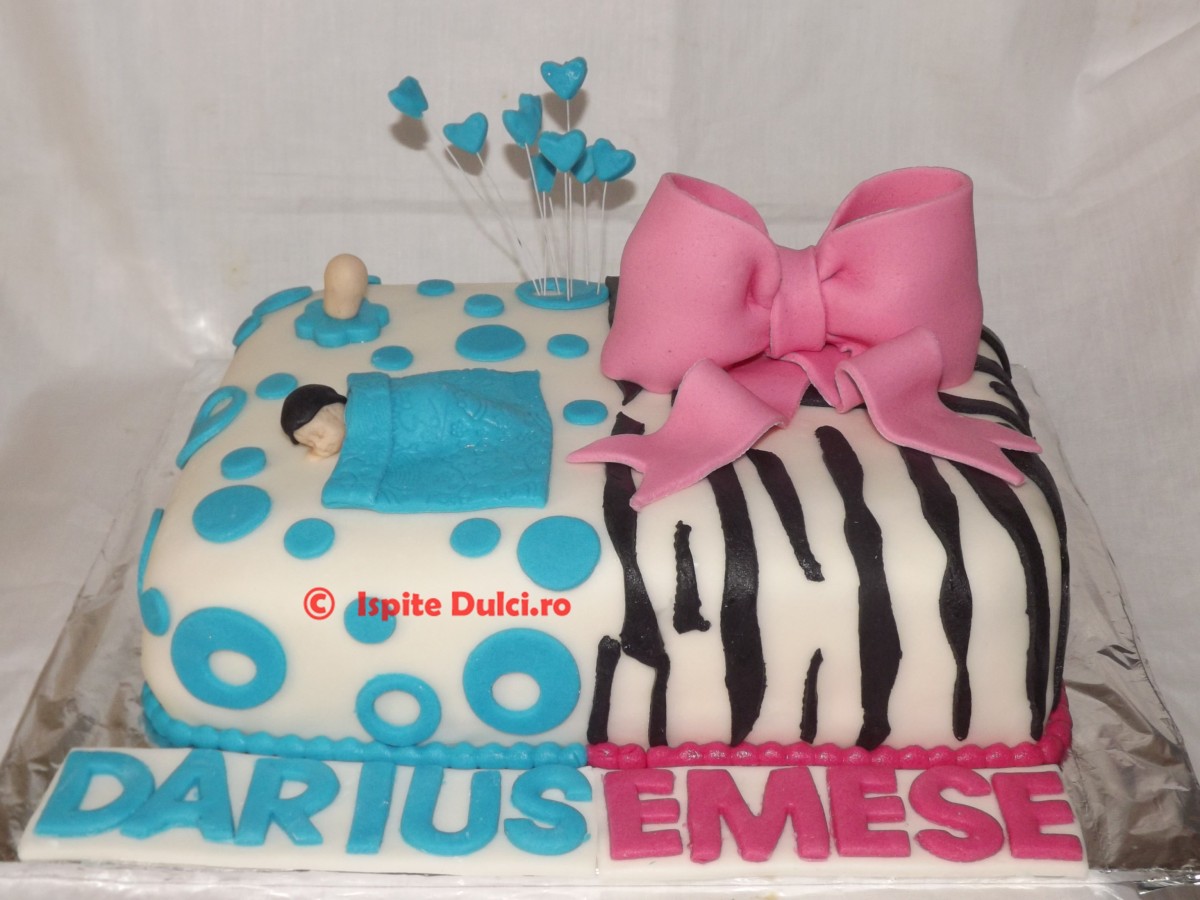 Tort de botez + aniversare