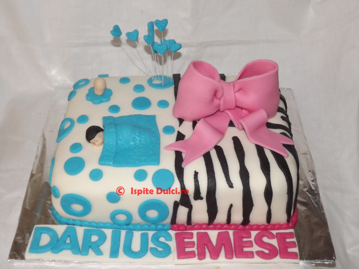 Tort de botez + aniversare