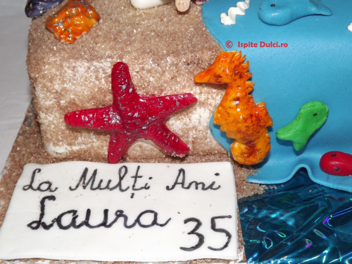 Tort cu plaja  pentru Laura