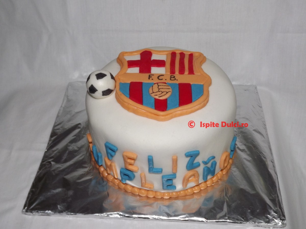 Tort cu sigla FC Barcelona
