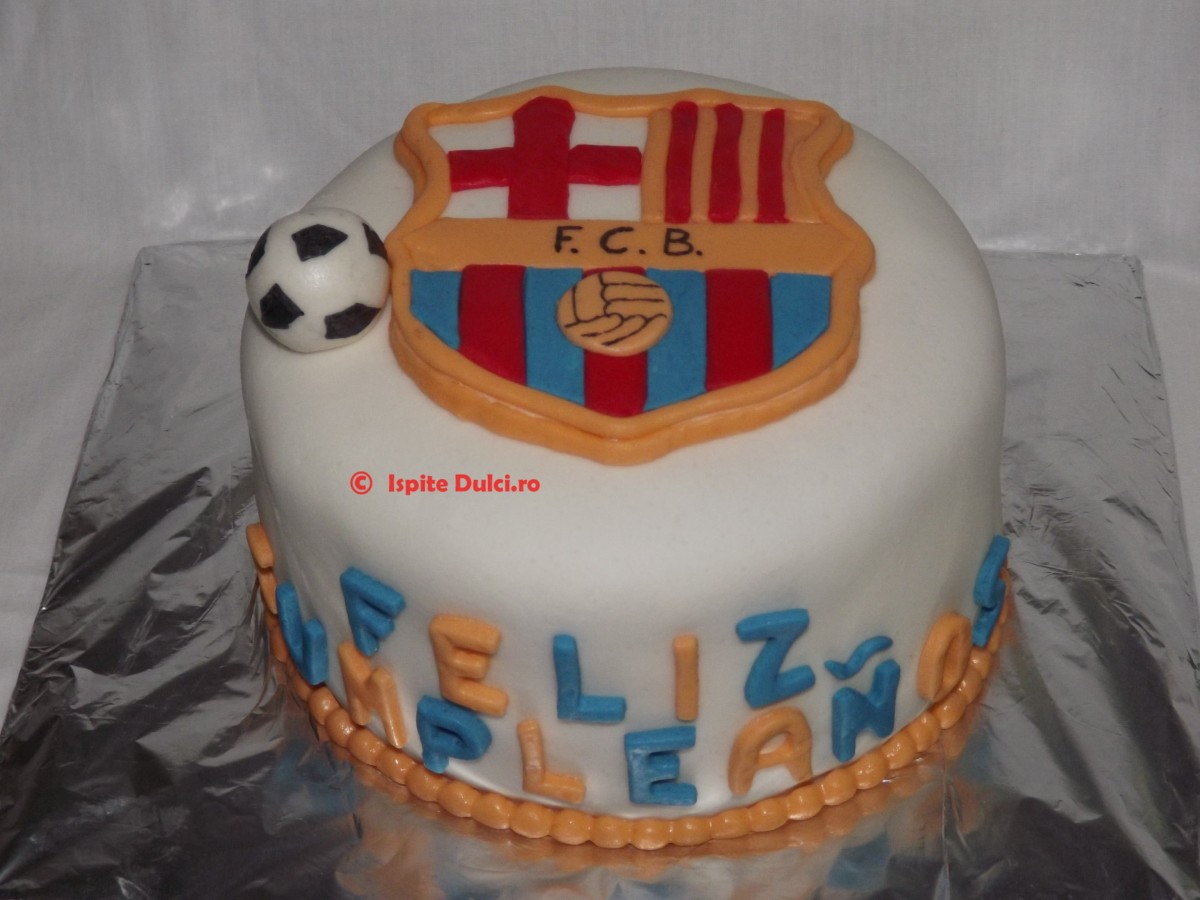 Tort cu sigla FC Barcelona
