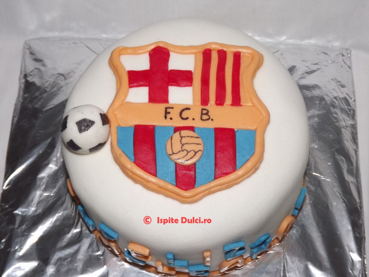 Tort cu sigla FC Barcelona