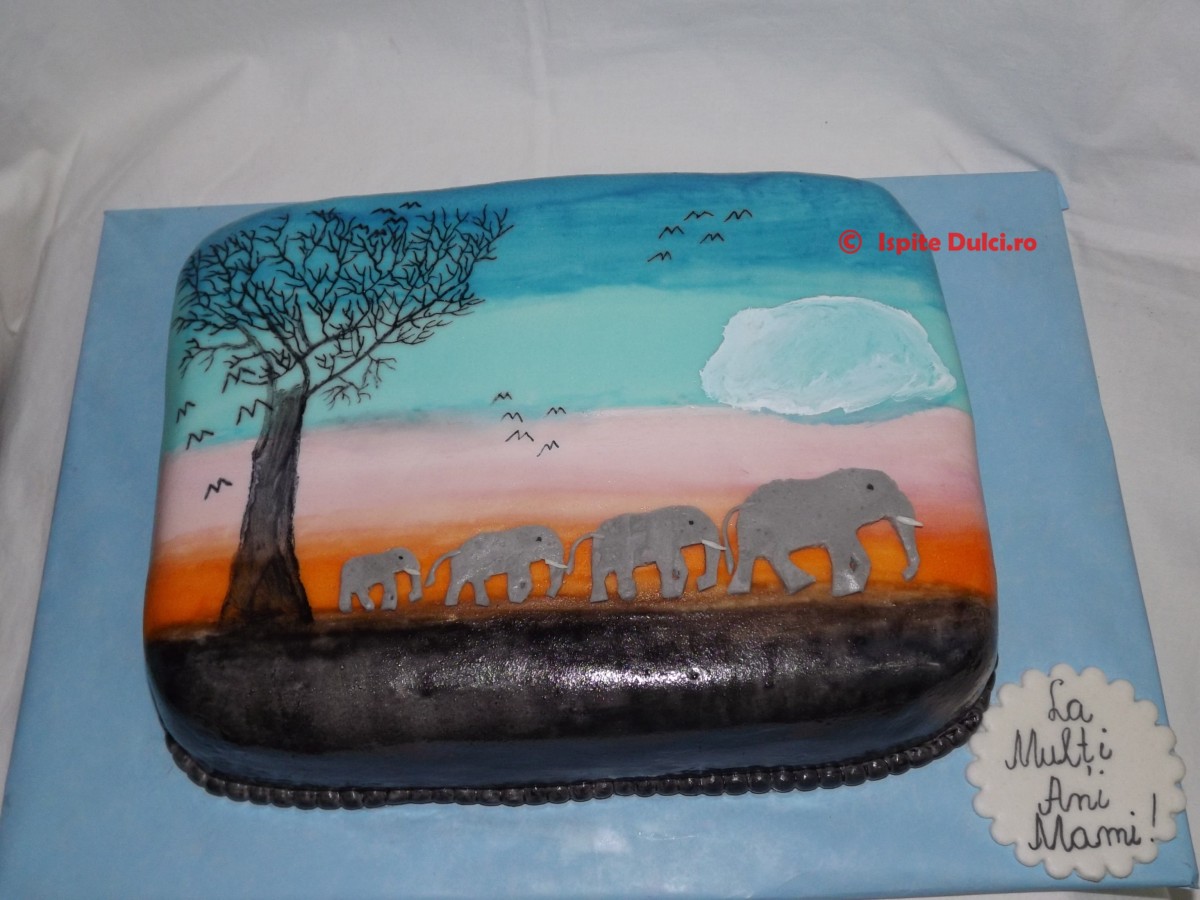 Tort cu elefanti