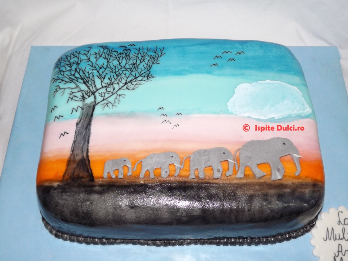 Tort cu elefanti