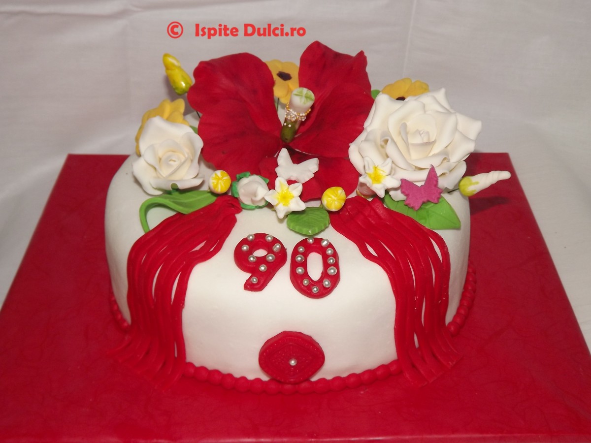 Tort cu flori