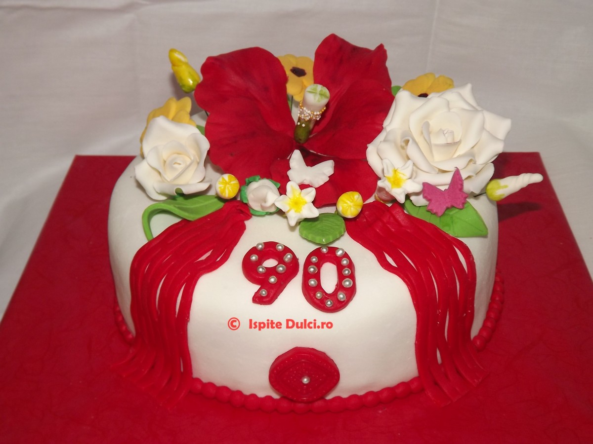 Tort cu flori