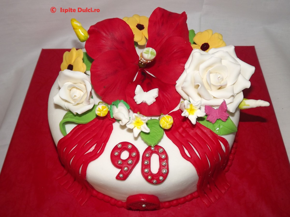 Tort cu flori