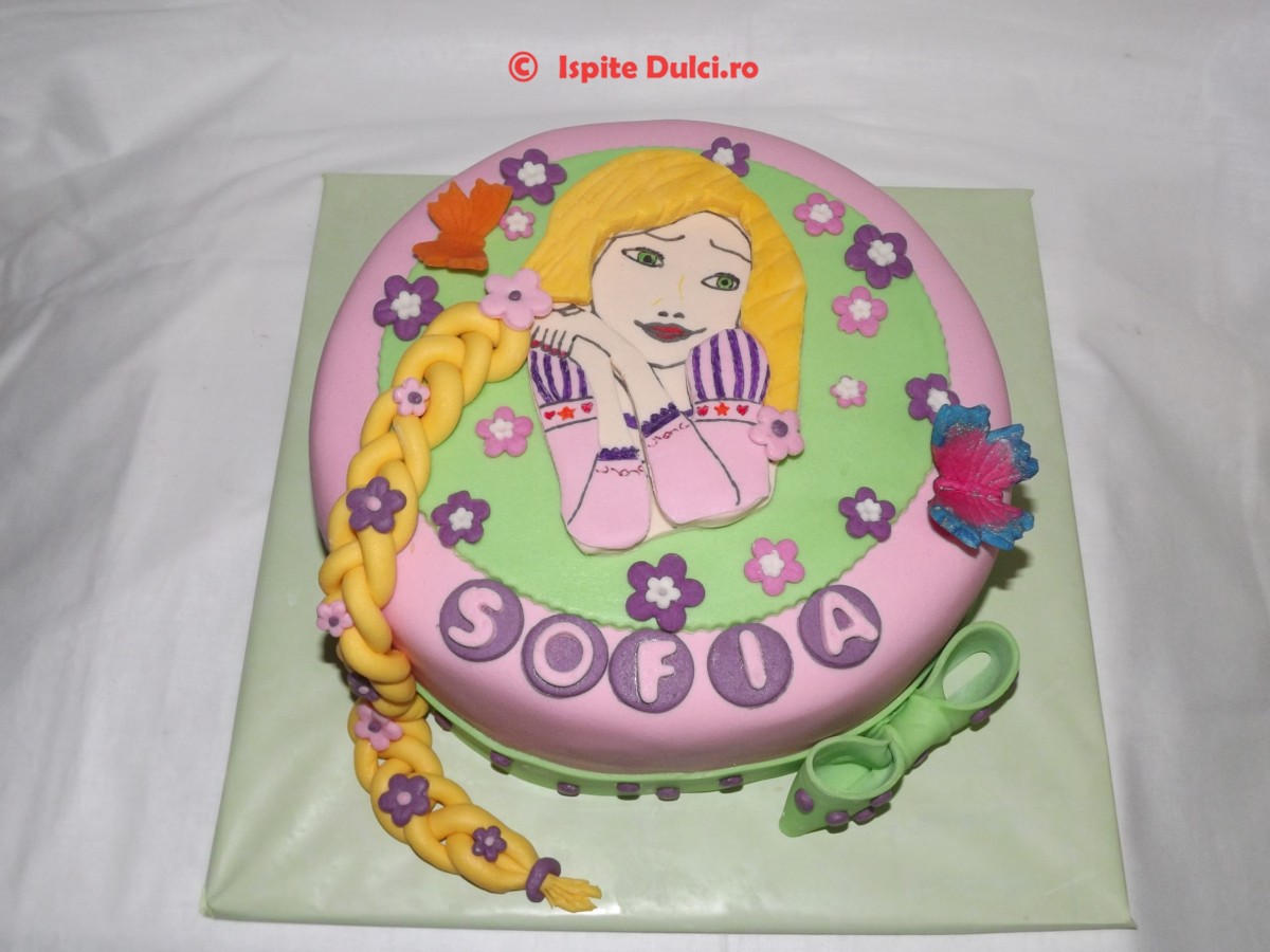 Tort Rapunzel pentru Sofia