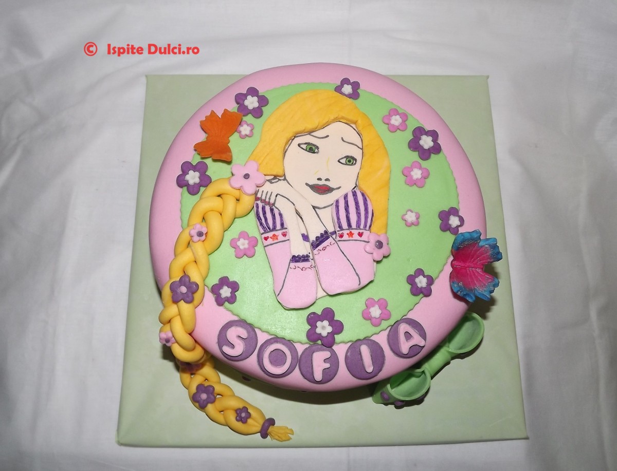 Tort Rapunzel pentru Sofia