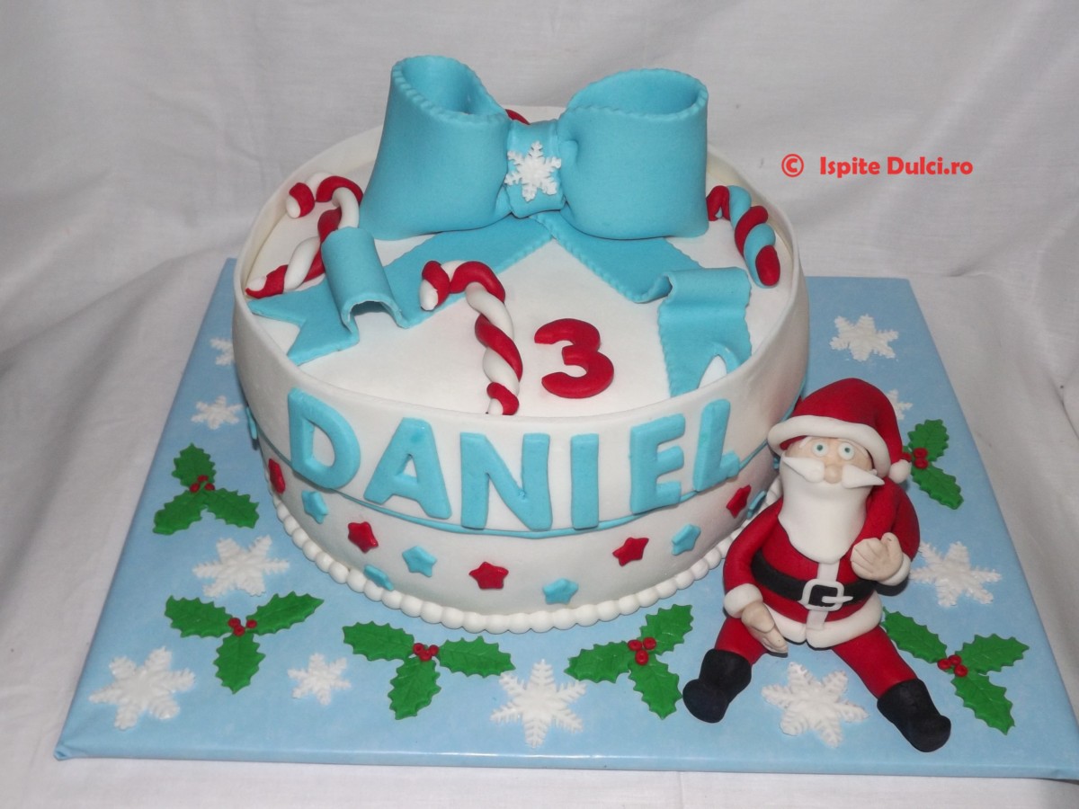 Tort cadou cu Mos Nicolae