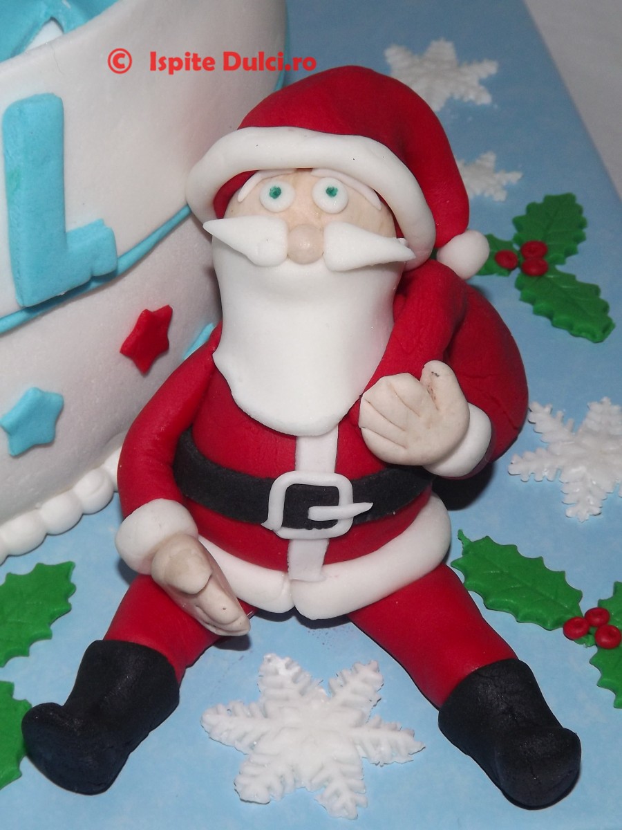 Tort cadou cu Mos Nicolae
