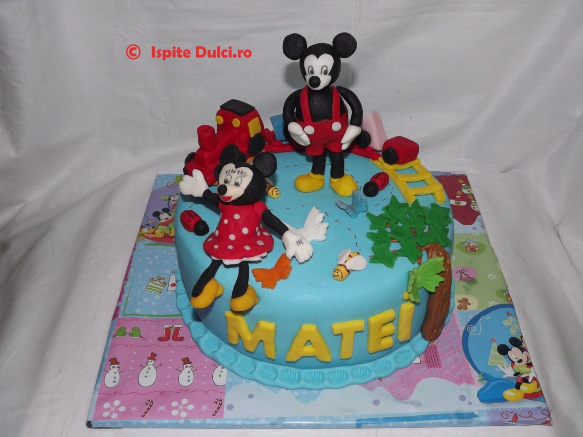 Tort cu Minnie si Mickey pentru Matei