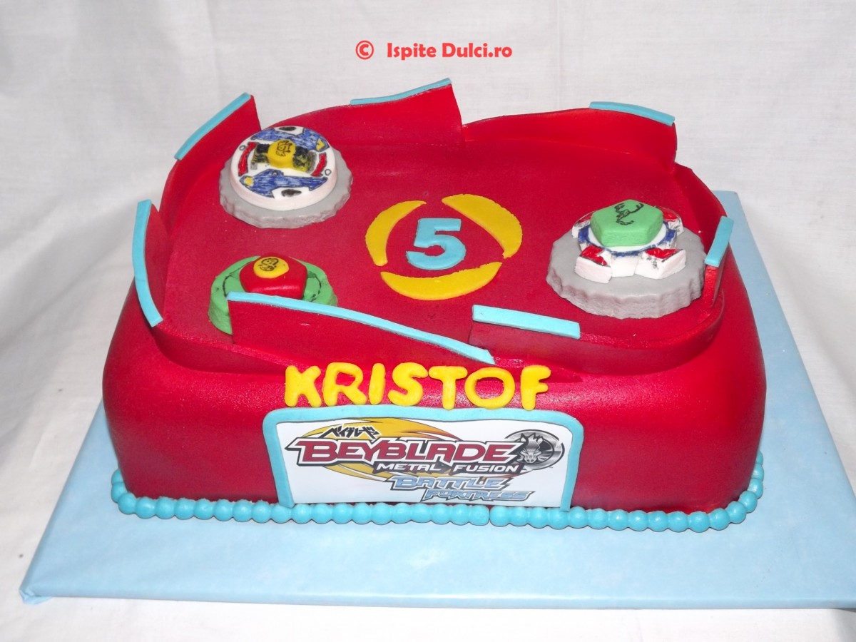 Tort beyblade arena pentru Kristof