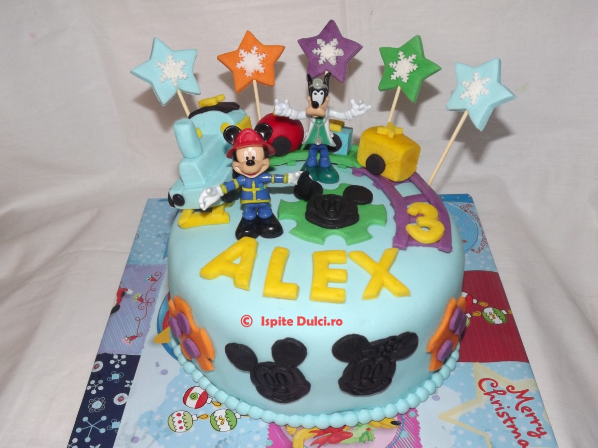 Tort cu Mickey si Guffy pentru Alex