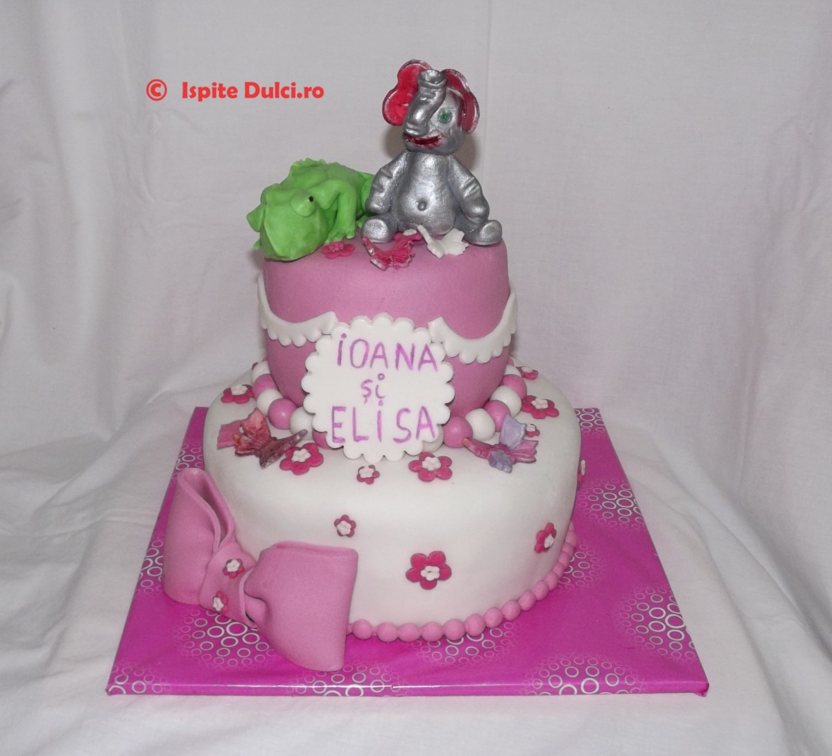 Tort cu elefant si cameleon