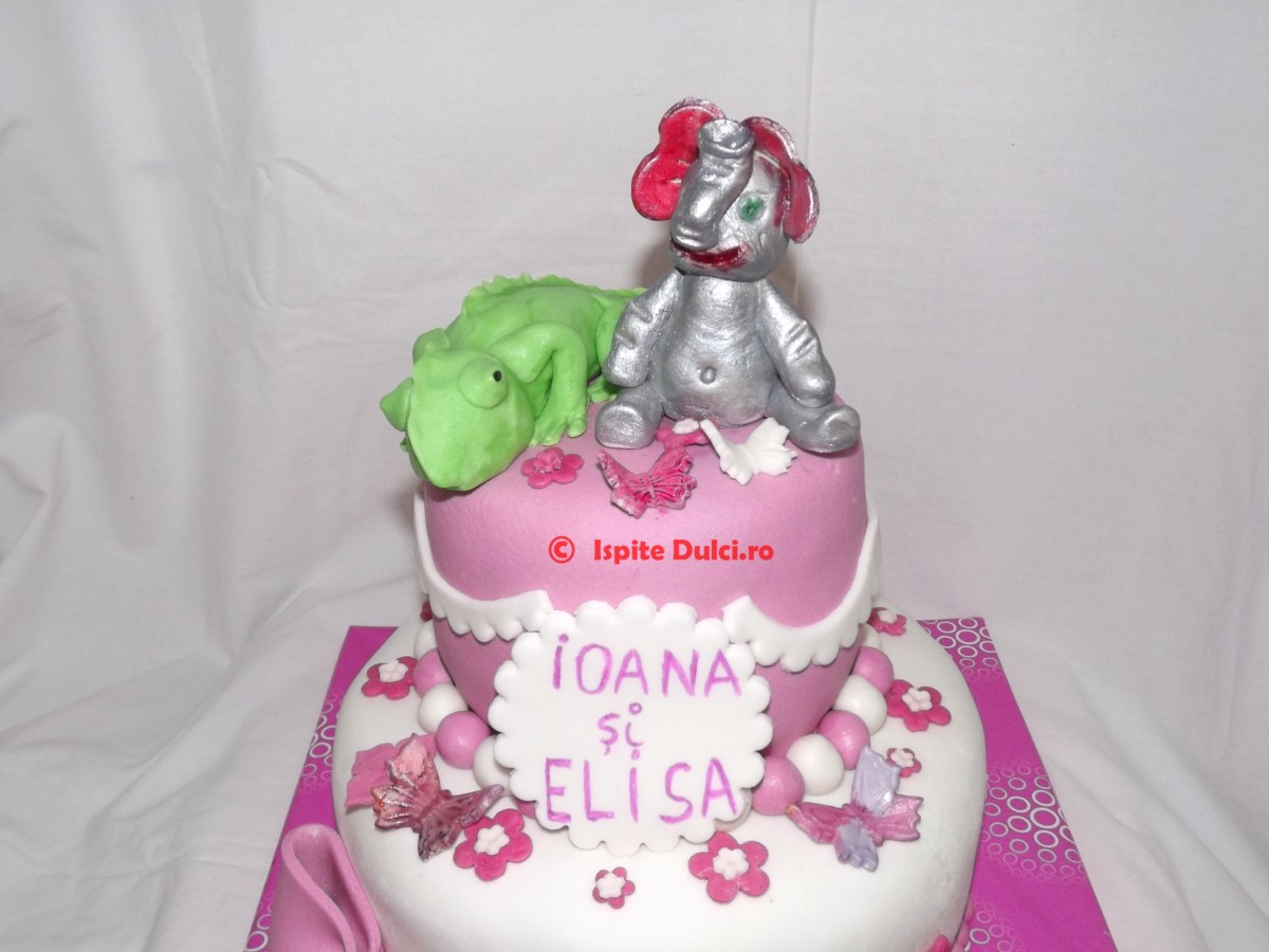 Tort cu elefant si cameleon