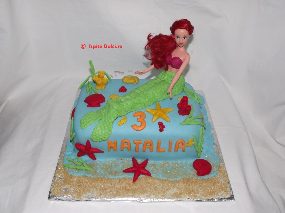 Tort Mica Sirena pentru Natalia