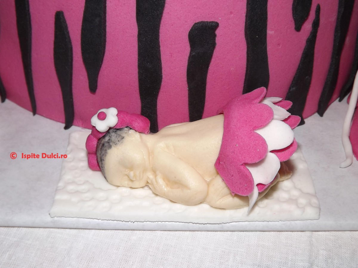 Tort de botez fashion pentru Aldana