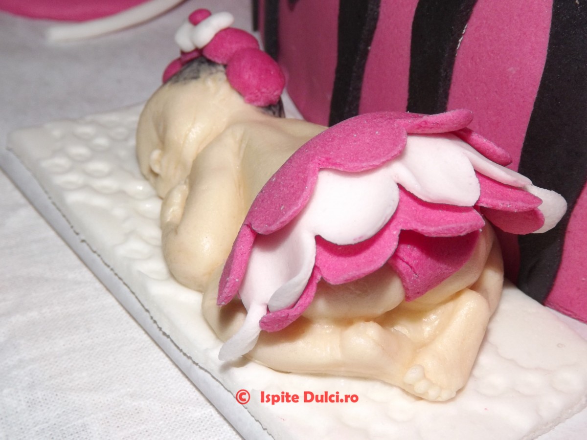 Tort de botez fashion pentru Aldana