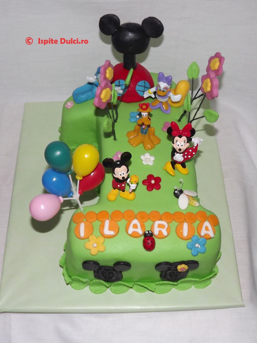 Tort 1 an pentru Ilaria cu Mickey si prietenii