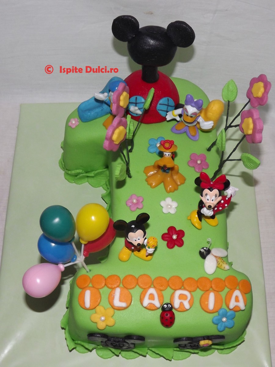 Tort 1 an pentru Ilaria cu Mickey si prietenii