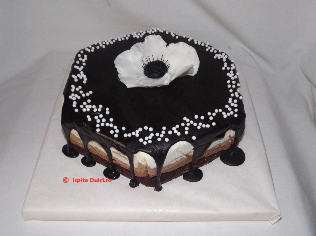 Tort cu 3 mousse-uri de ciocolata