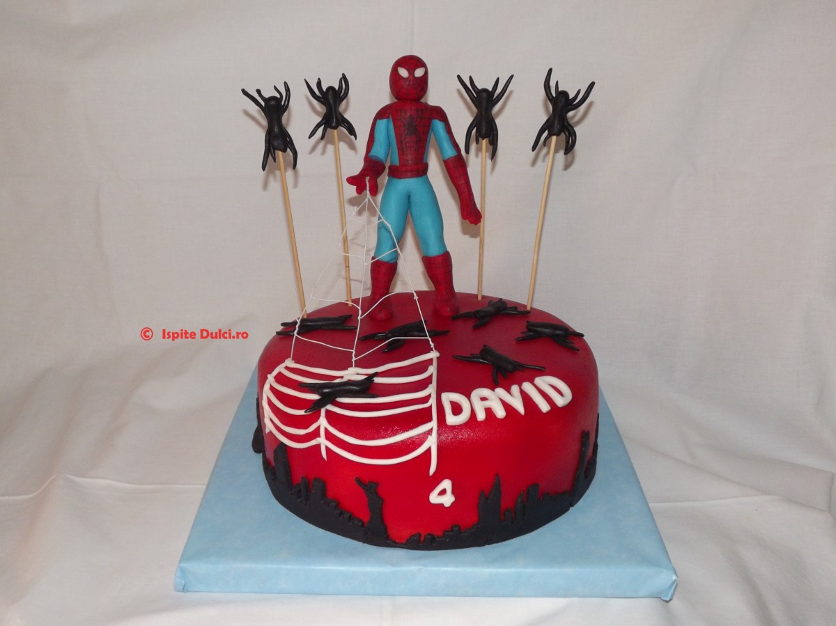 Tort cu spiderman pentru David