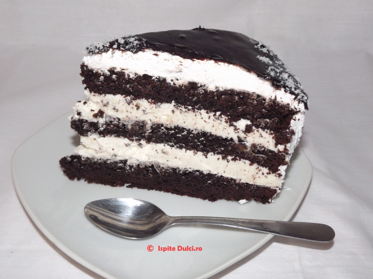 Tort cu ciocolata si cocos