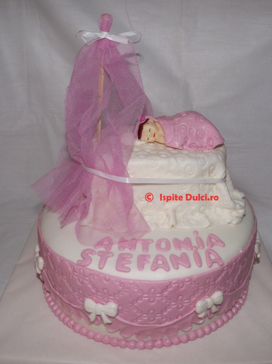 Tort de botez Antonia Stefania