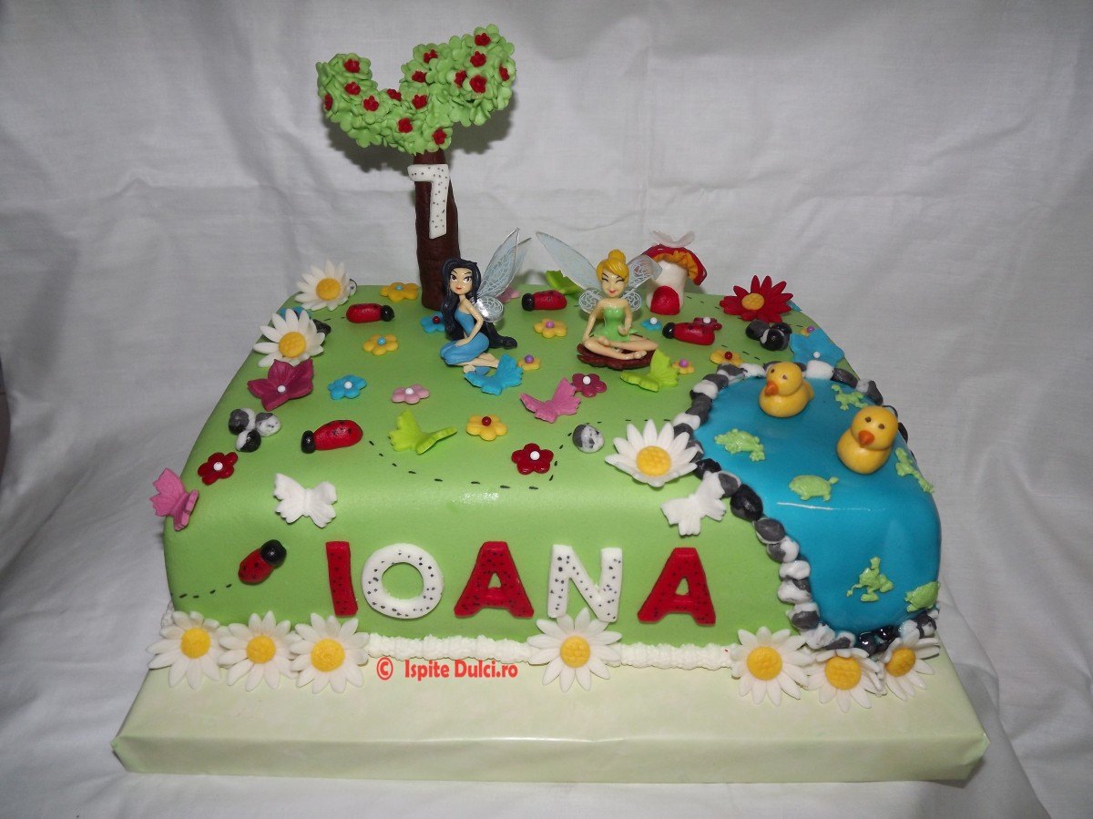 Tort vesel cu Clopotica si Boare Aurie pentru Ioana