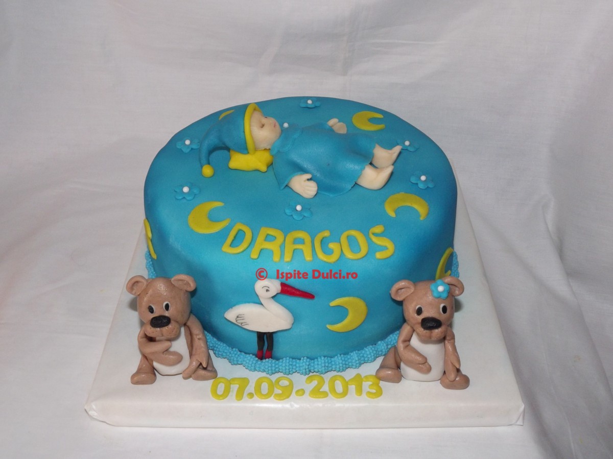 Tort de botez pentru Dragos
