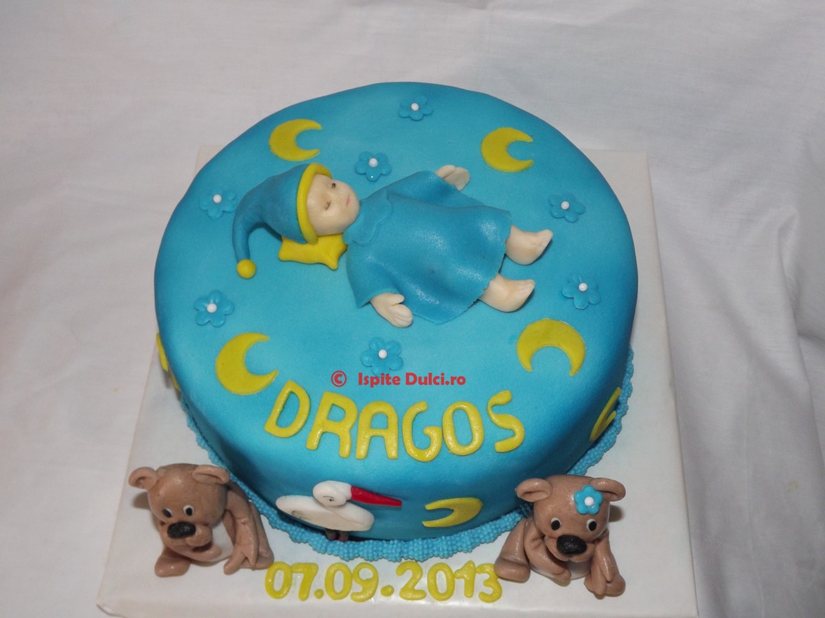 Tort de botez pentru Dragos