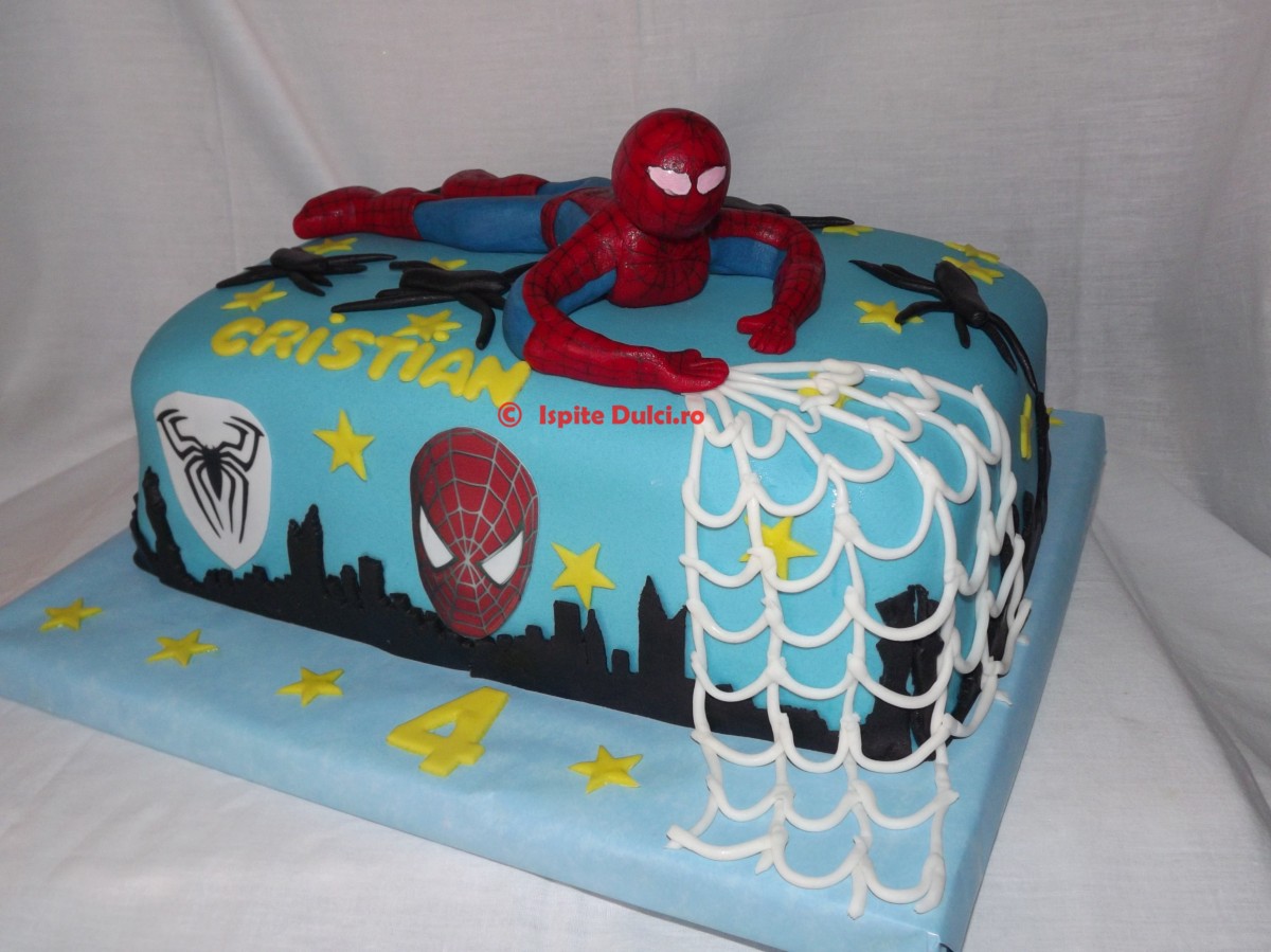 Tort cu Spiderman pentru Cristian