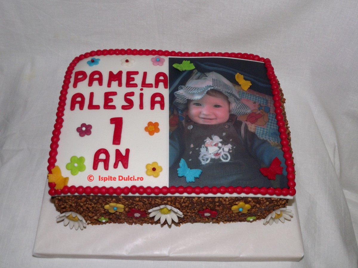 Tort cu poza pentru Pamela
