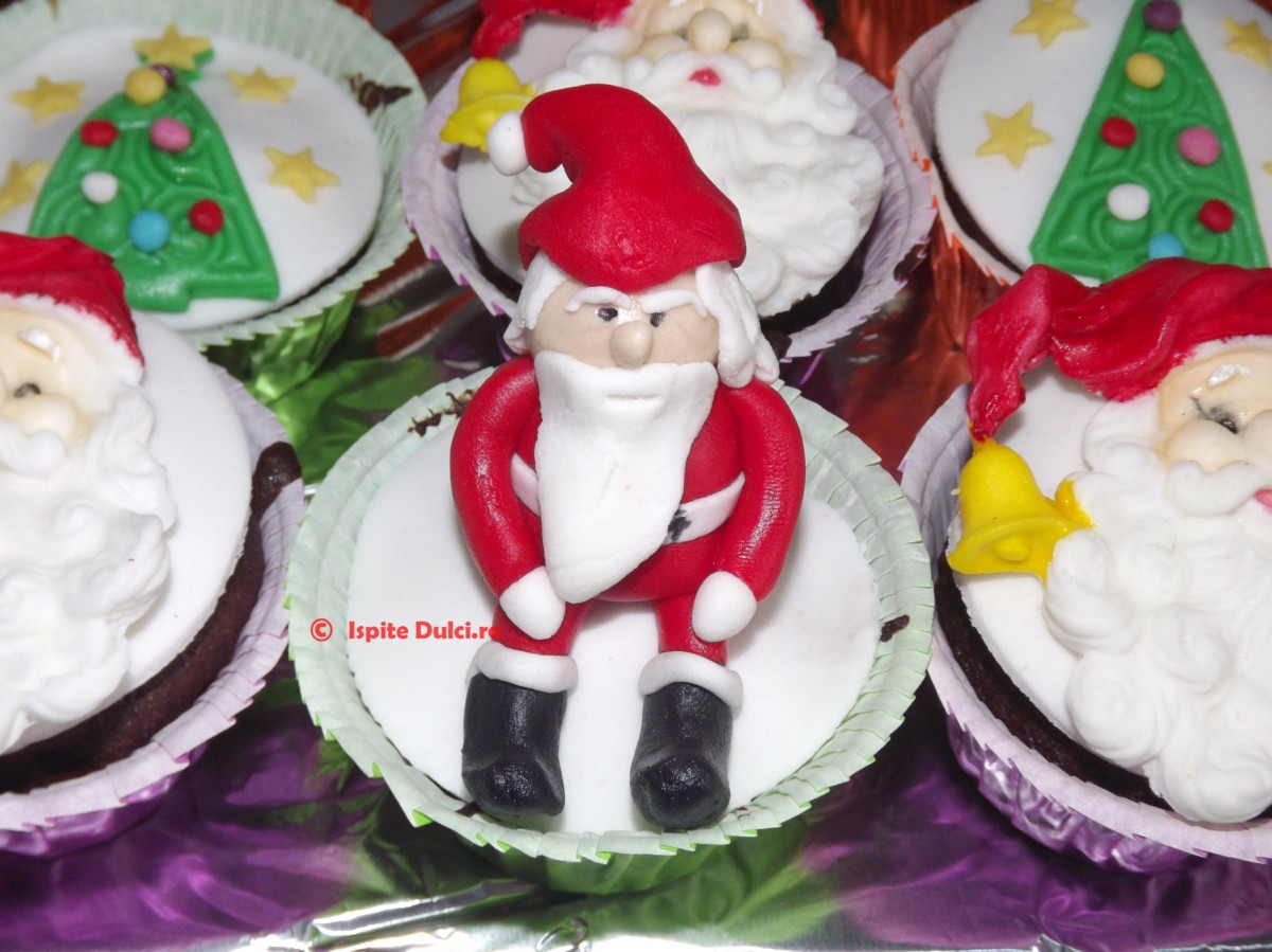 Cupcakes decorate de Craciun
