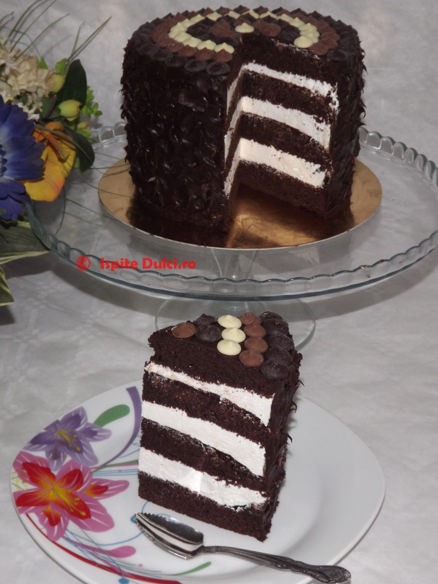 Mud cake(blat umed) cu crema de branza