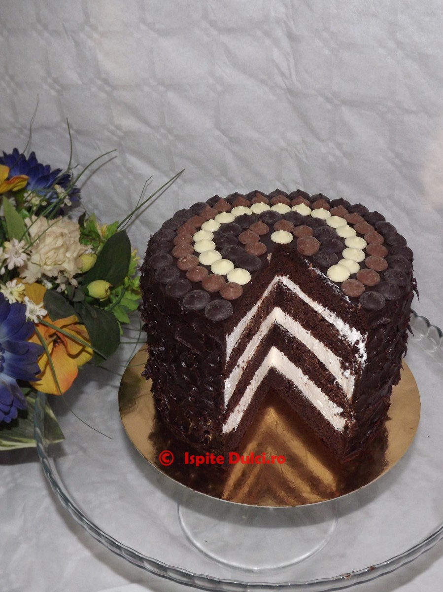 Mud cake(blat umed) cu crema de branza