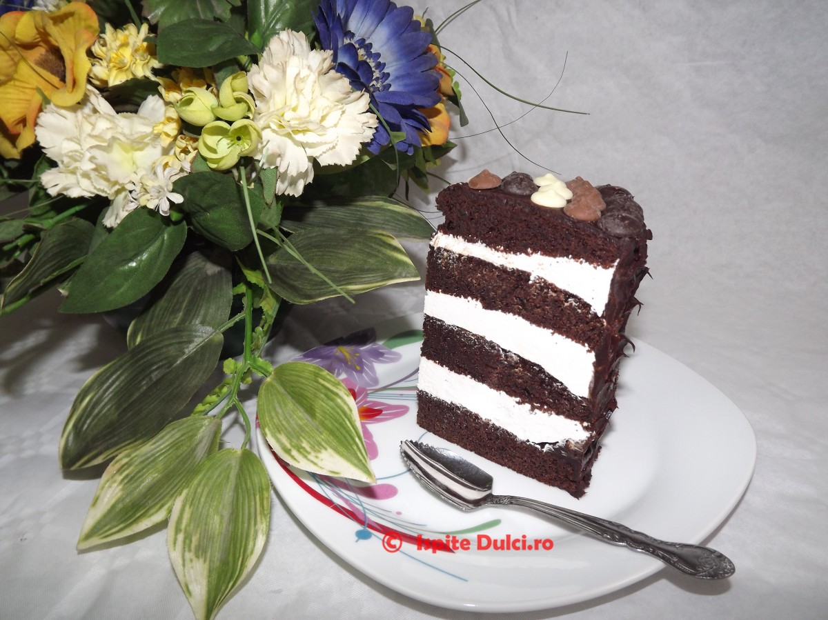 Mud cake(blat umed) cu crema de branza