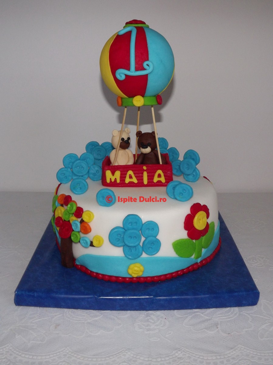 Tort cu balon pentru Maia